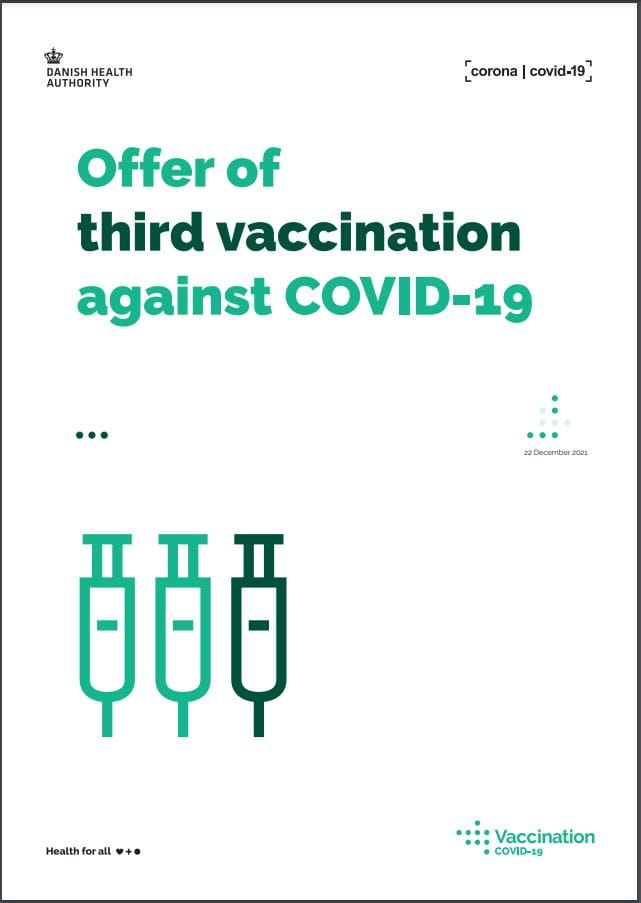 Offer of third vaccination against COVID-19