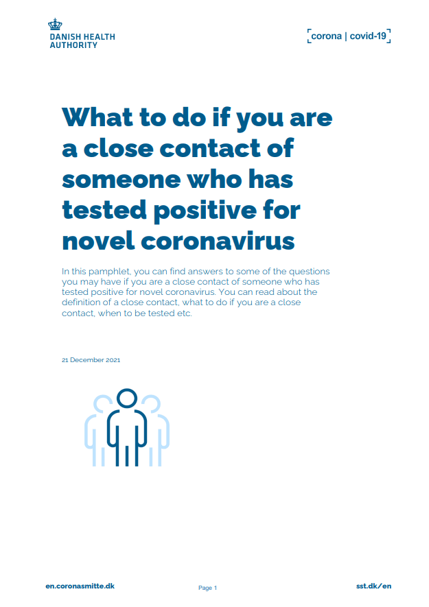 What to do if you are a close contact of a person who has tested positive for novel coronavirus