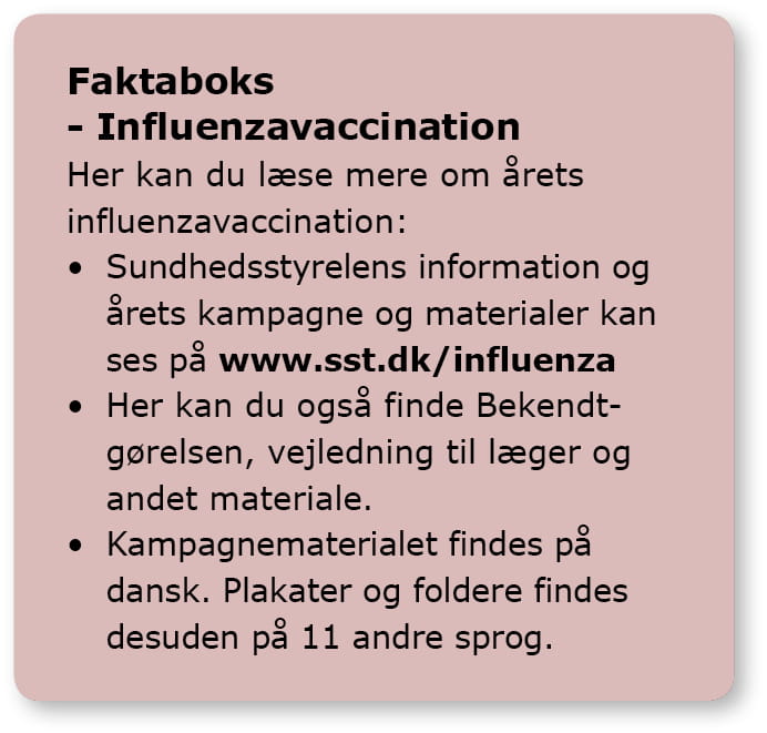 Vaccination-boks influenza