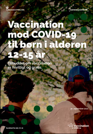 Dit barn på 12-15 år kan blive vaccineret mod COVID-19