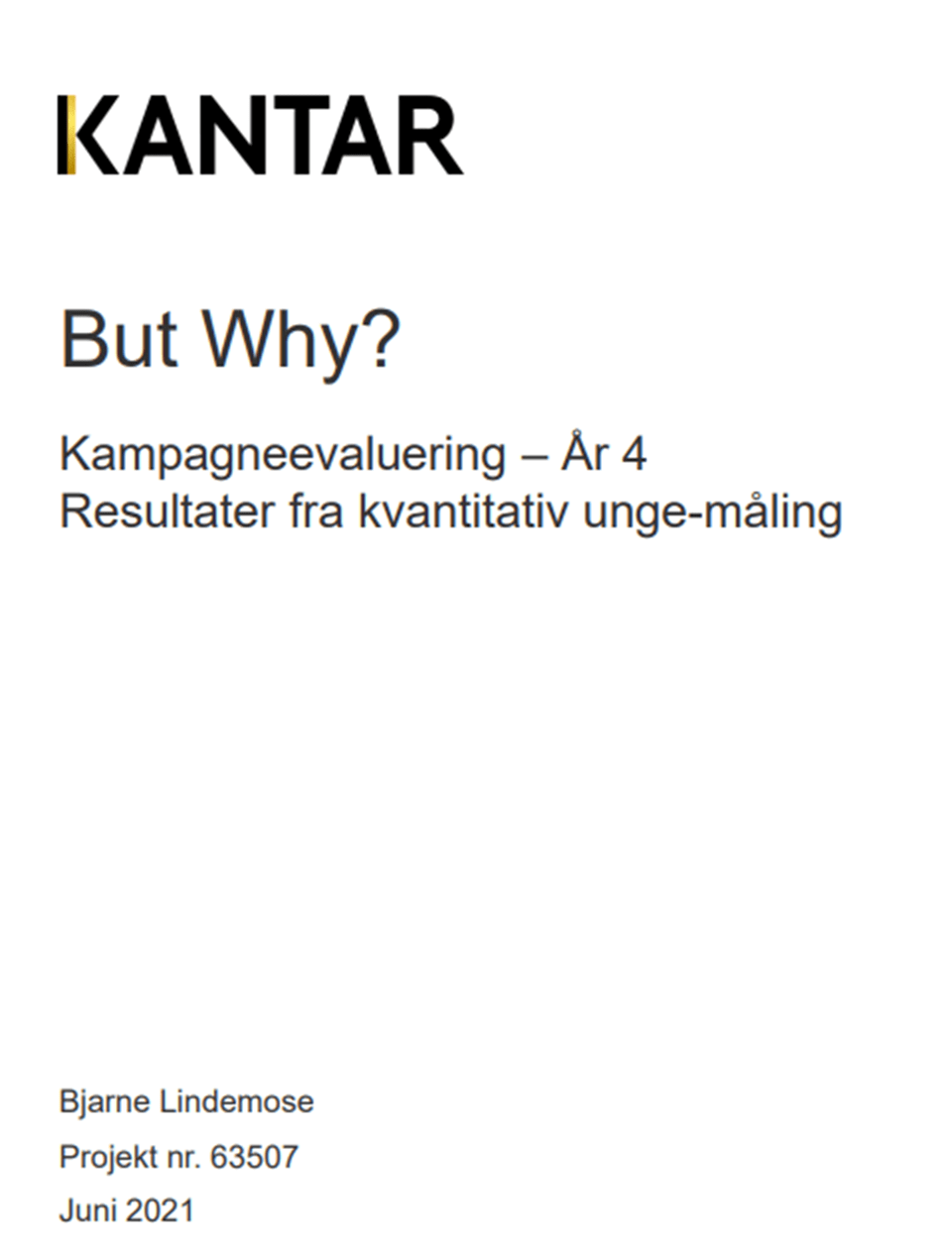 Forside af evaluering
