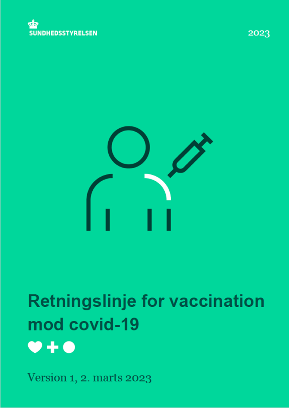 Forside af retningslinje for vaccination