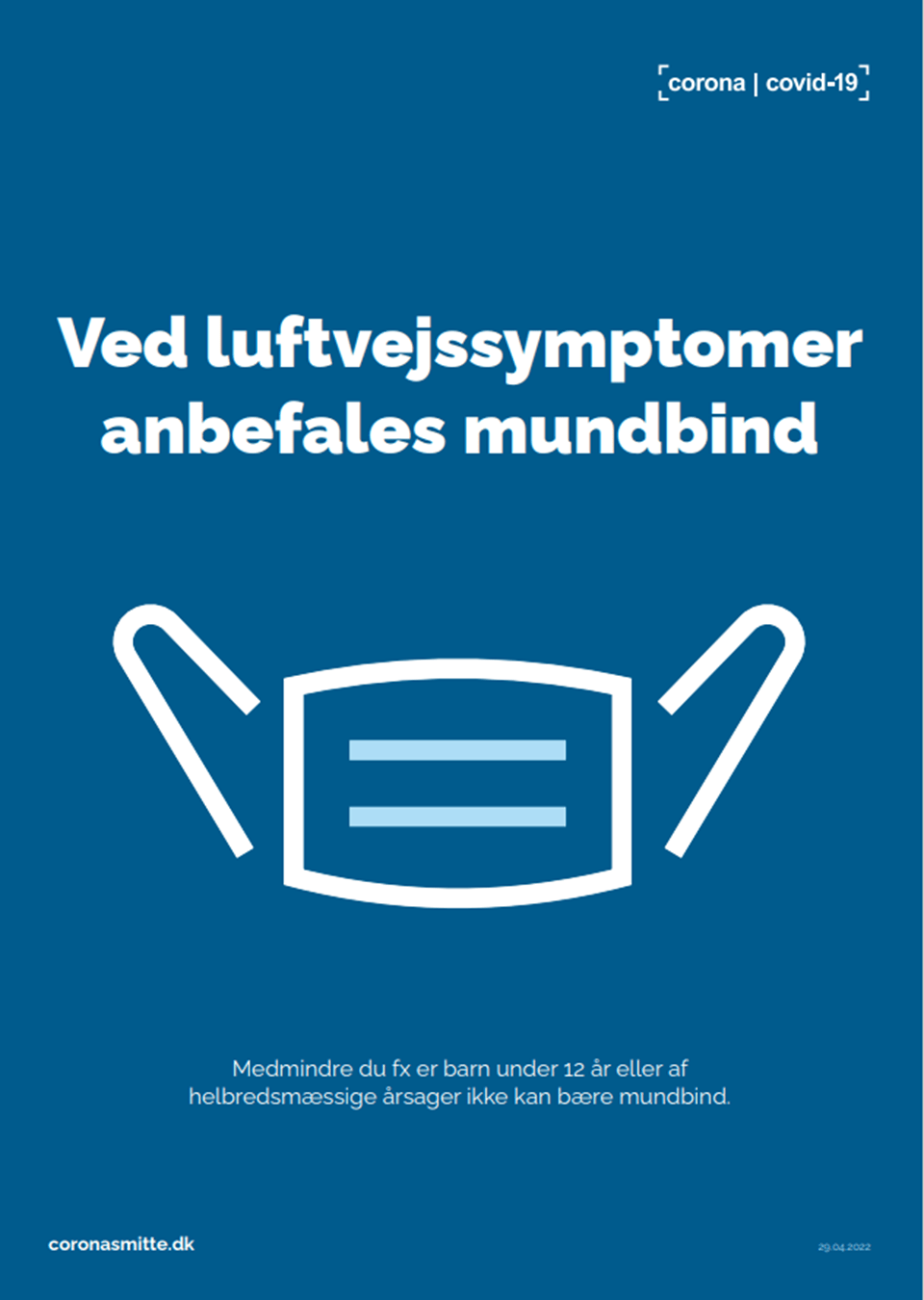 Plakat om mundbind