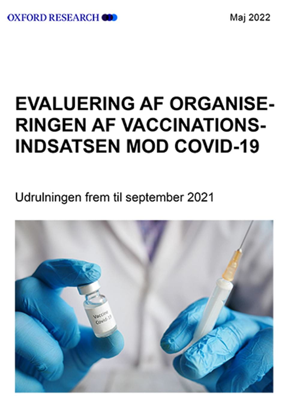 Evaluering af organiseringen af vaccinations&shy;indsatsen mod covid-19