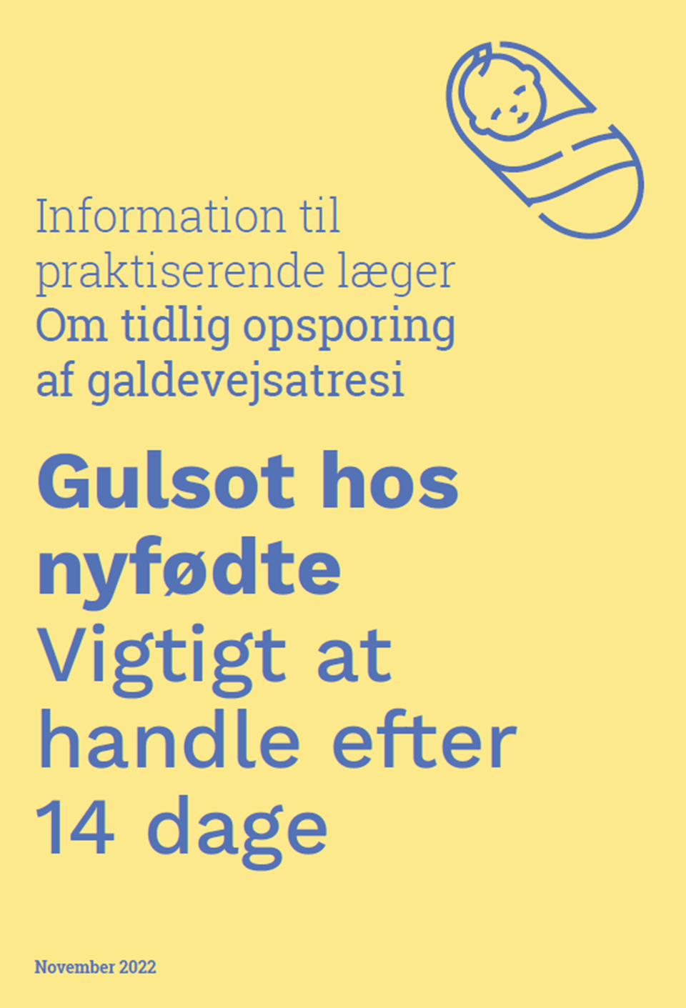 Forside af folder om gulsot