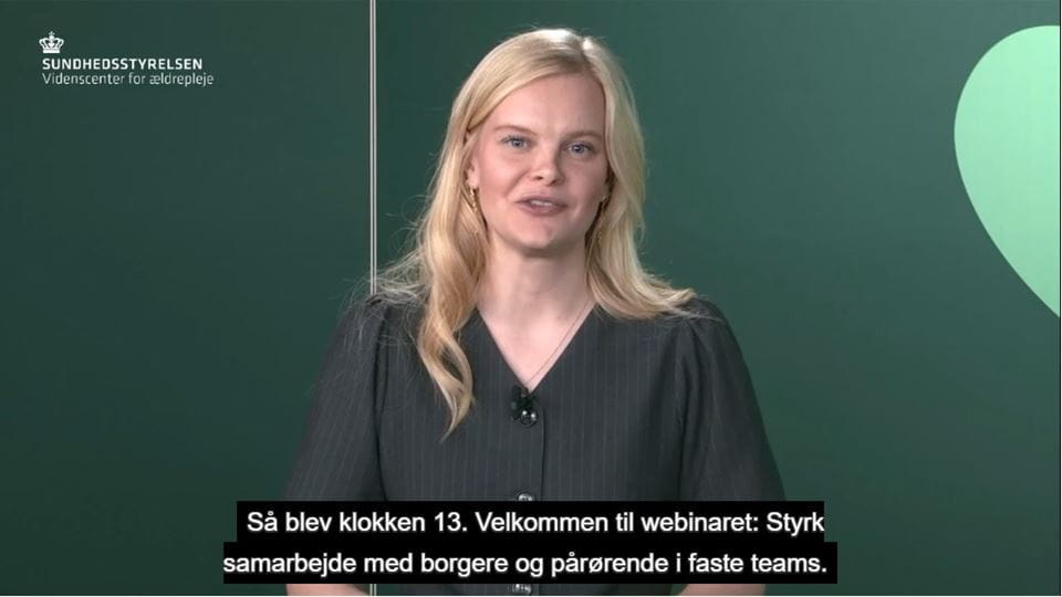 Webinar: Styrk samarbejdet med borgere og pårørende i faste teams